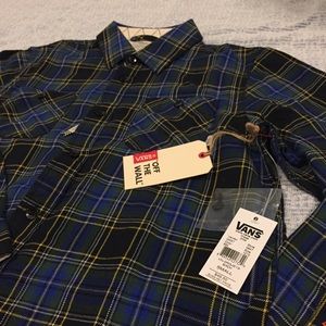 Vans Flannel. men’s Button up. NWT